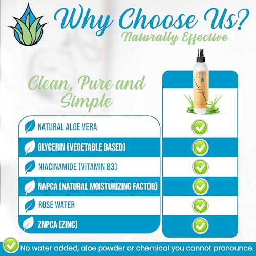 NaPCA Moisturizer Facial Mist & Body Spray - Sodium PCA & Aloe Vera Hydrating Face Spray, Lightweight, Soothes & Restores Skin Barrier for Dry, Sensitive, Acne Prone Skin (8.4 Fl Oz) Avelisse
