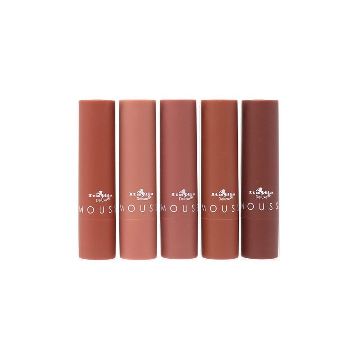 Italia Deluxe Top Five Mousse Matte Lipstick Set - Send Nudes (5 Shades) Avelisse
