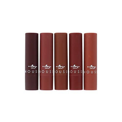 Italia Deluxe Top Five Mousse Matte Lipstick Set – Chola Browns (5 Shades) Avelisse