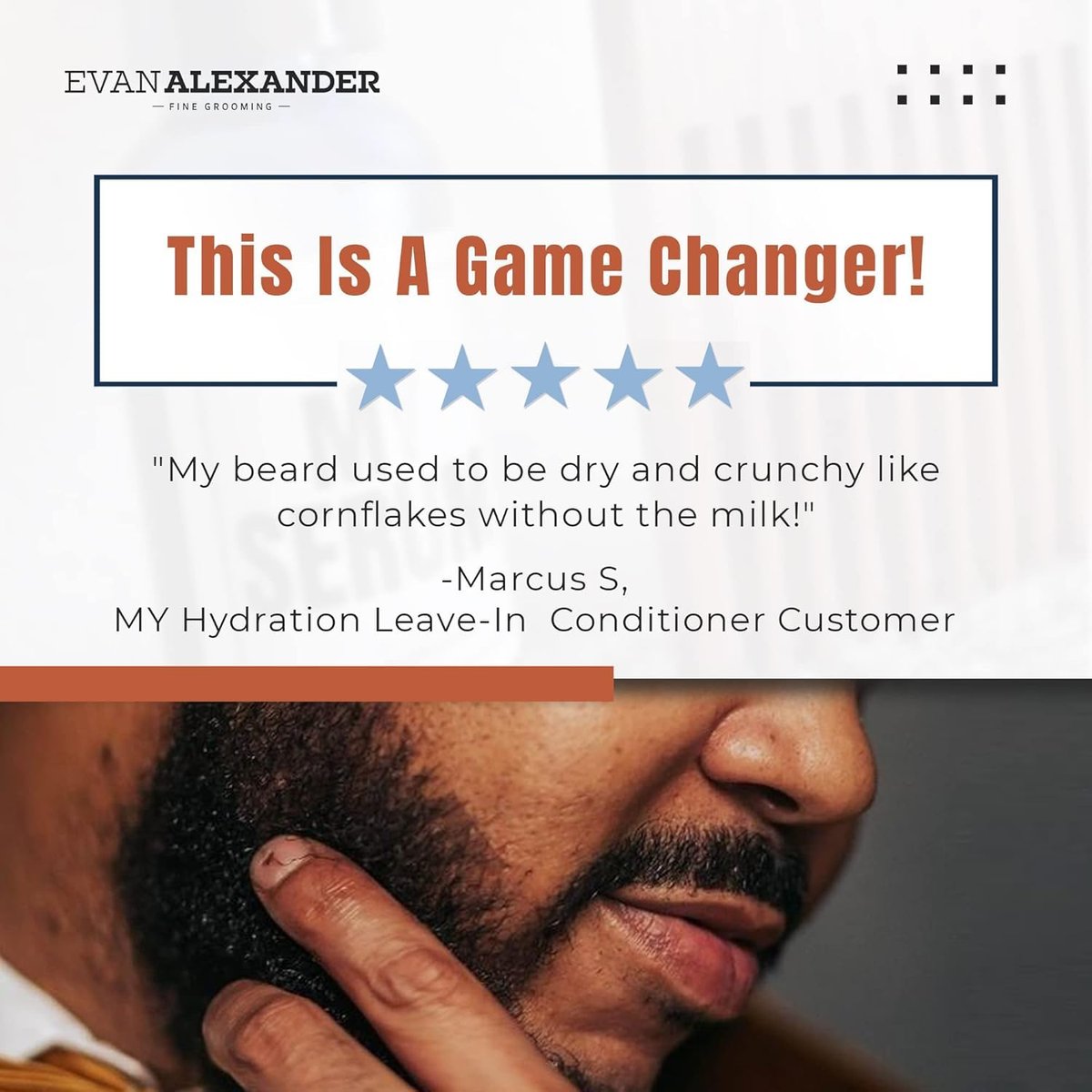 Evan Alexander Fine Grooming MY Hydration Beard Leave-In Conditioner for Men - 4 oz, Hydrates, Softens, Eliminates Dryness, Tames Frizz, Promotes Healthy Beard Growth Avelisse