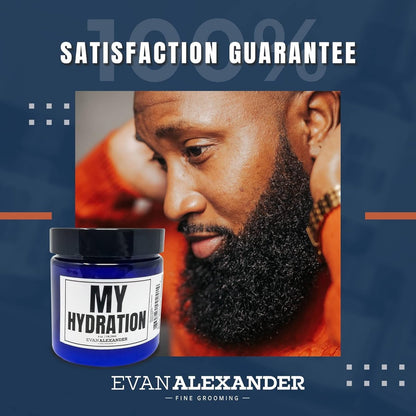 Evan Alexander Fine Grooming MY Hydration Beard Leave-In Conditioner for Men - 4 oz, Hydrates, Softens, Eliminates Dryness, Tames Frizz, Promotes Healthy Beard Growth Avelisse