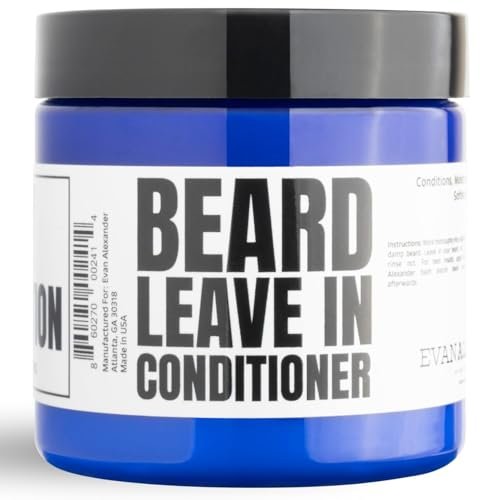 Evan Alexander Fine Grooming MY Hydration Beard Leave-In Conditioner for Men - 4 oz, Hydrates, Softens, Eliminates Dryness, Tames Frizz, Promotes Healthy Beard Growth Avelisse