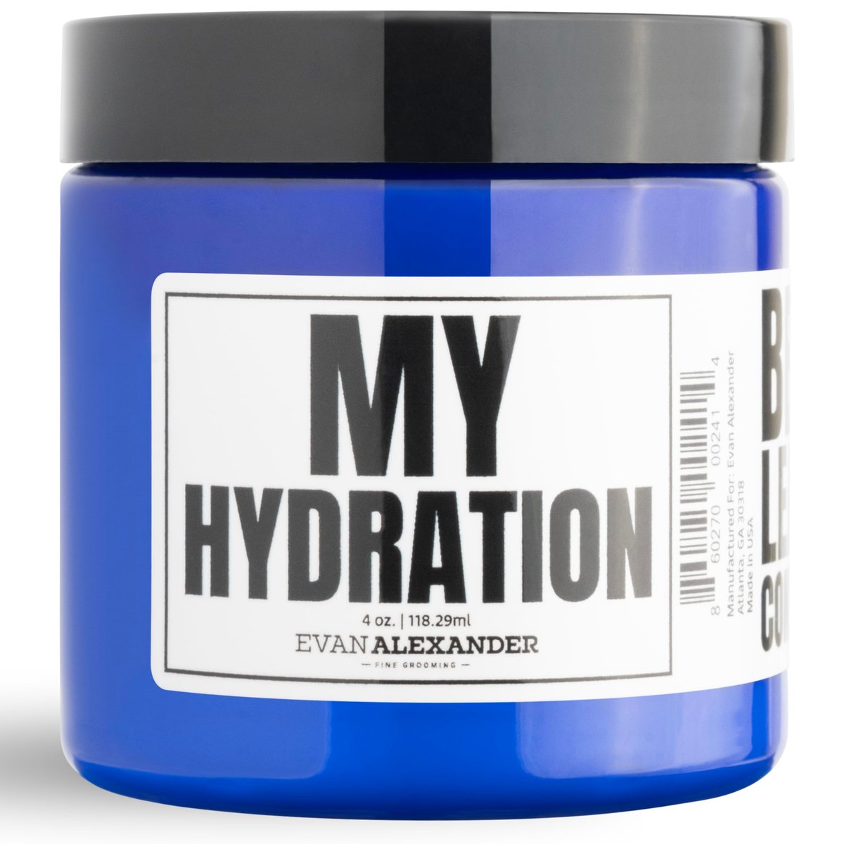Evan Alexander Fine Grooming MY Hydration Beard Leave-In Conditioner for Men - 4 oz, Hydrates, Softens, Eliminates Dryness, Tames Frizz, Promotes Healthy Beard Growth Avelisse