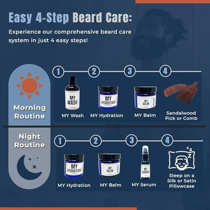 Evan Alexander Fine Grooming MY Hydration Beard Leave-In Conditioner for Men - 4 oz, Hydrates, Softens, Eliminates Dryness, Tames Frizz, Promotes Healthy Beard Growth Avelisse
