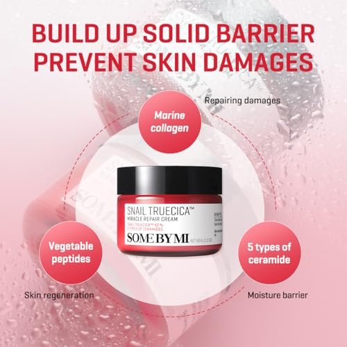 SOME BY MI Snail Truecica Miracle Repair Cream - 2.02 Oz (60ml) - Snail Mucin Face Moisturizer for Sensitive Skin, Acne Marks, and Skin Barrier Strengthening - Korean Skincare - görsel 6