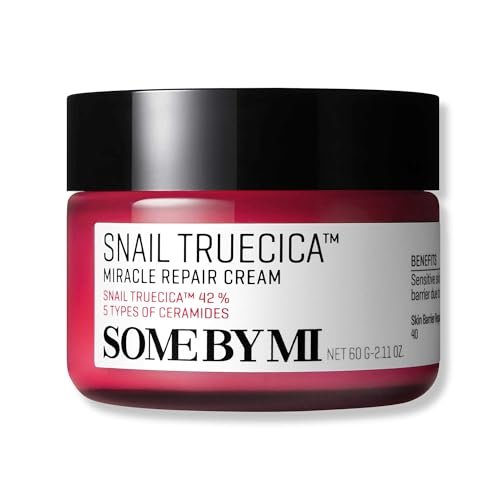 SOME BY MI Snail Truecica Miracle Repair Cream - 2.02 Oz (60ml) - Snail Mucin Face Moisturizer for Sensitive Skin, Acne Marks, and Skin Barrier Strengthening - Korean Skincare - görsel 2