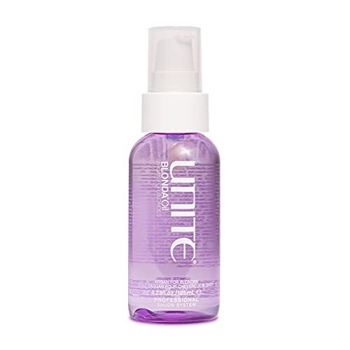 UNITE Hair BLONDA Oil – Argan Infused Oil for Blonde, Gray & Highlighted Hair – Seals, Smooths & Adds Brilliant Shine – UV & Thermal Protection – 4.23 Fl Oz Avelisse