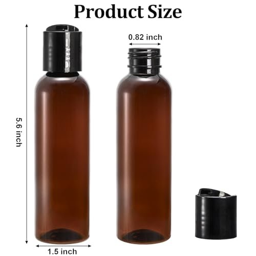 Bekith 30 Pack 4oz Travel Bottles for Toiletries – Leakproof Plastic Squeeze Bottles with Flip Cap, Empty Refillable Containers for Shampoo, Lotion, Body Soap Avelisse