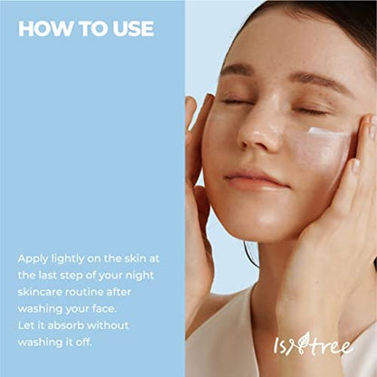 ISNTREE Hyaluronic Acid Water Sleeping Mask 100ml - Overnight Moisturizing Gel Mask for Radiant Glow