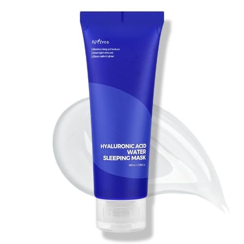 ISNTREE Hyaluronic Acid Water Sleeping Mask 100ml - Overnight Moisturizing Gel Mask for Radiant Glow - görsel 2