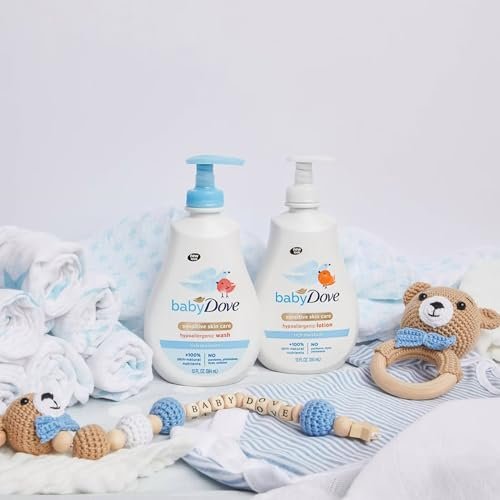 Baby Dove Rich Moisture Body Wash 3-Pack – Hypoallergenic, Tear-Free, Delicate Scent, 13.5 oz Each Avelisse