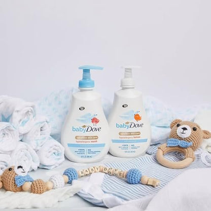 Baby Dove Rich Moisture Body Wash 3-Pack – Hypoallergenic, Tear-Free, Delicate Scent, 13.5 oz Each Avelisse