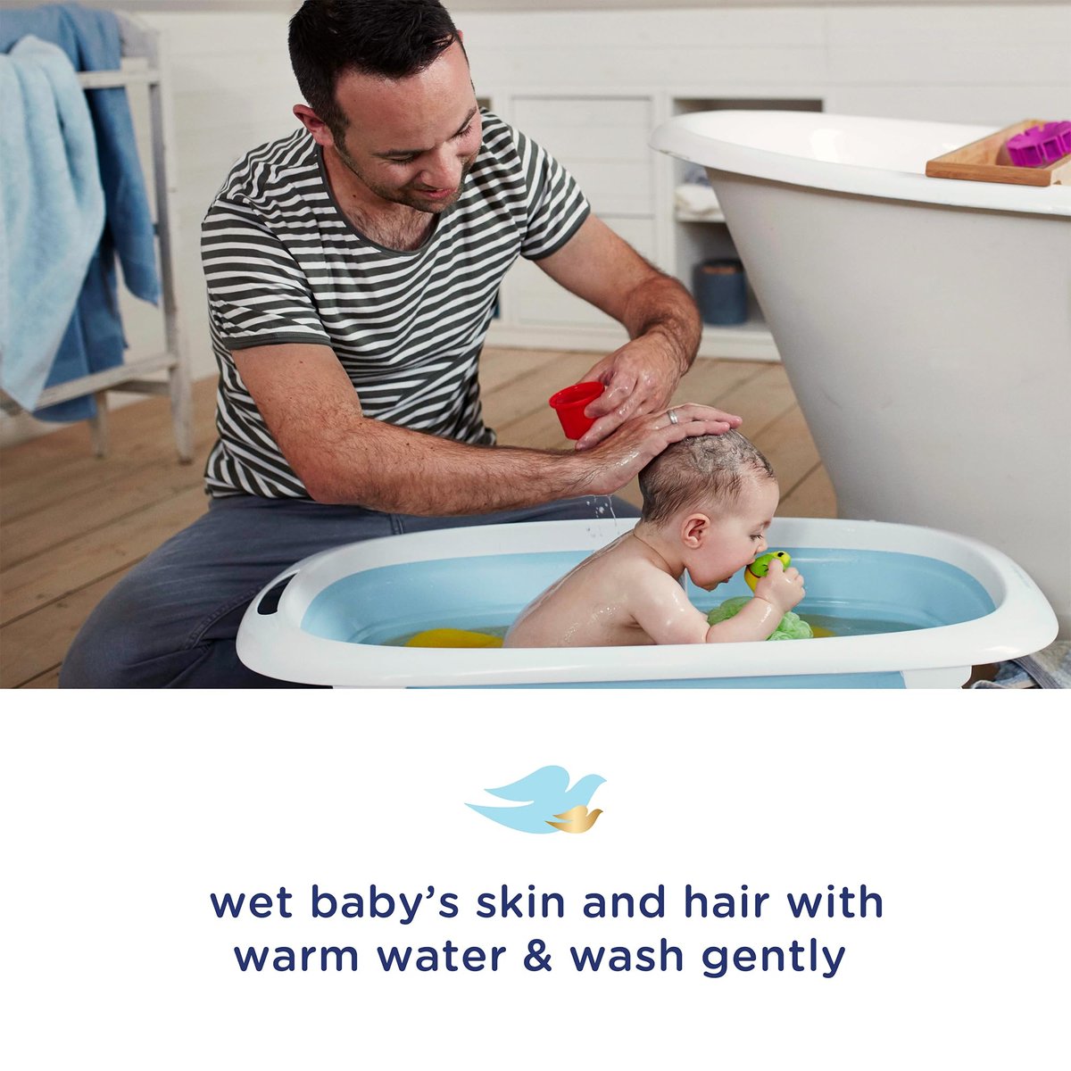 Baby Dove Rich Moisture Body Wash 3-Pack – Hypoallergenic, Tear-Free, Delicate Scent, 13.5 oz Each Avelisse