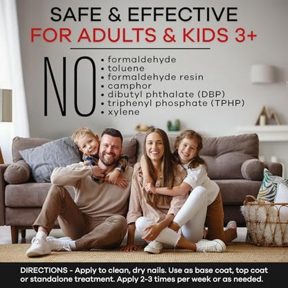ELLIE CHASE Stop Nail Biting Deterrent Treatment Polish – Extra Bitter Taste, 0.5 Oz – Safe for Adults & Kids – Helps Nail Growth – Made in USA – DBP Free, TPHP Free