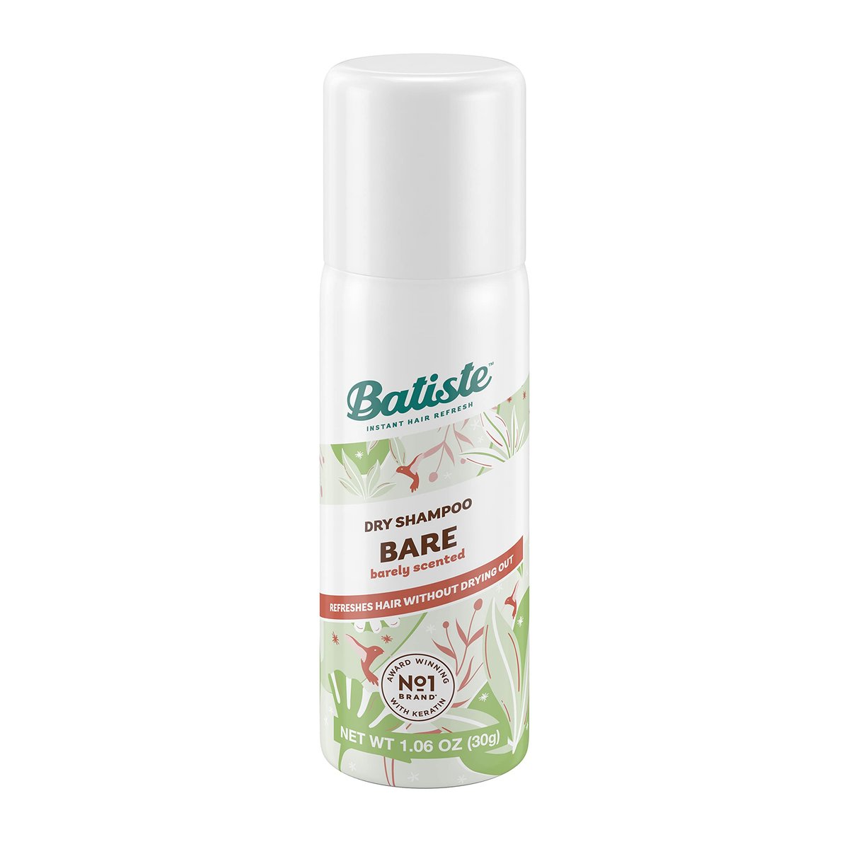 Batiste Dry Shampoo Bare Mini Travel Size 1.06 oz (Pack of 3) - Invisible, Unscented Avelisse