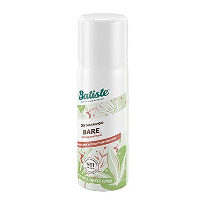 Batiste Dry Shampoo Bare Mini Travel Size 1.06 oz (Pack of 3) - Invisible, Unscented Avelisse