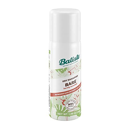 Batiste Dry Shampoo Bare Mini Travel Size 1.06 oz (Pack of 3) - Invisible, Unscented Avelisse