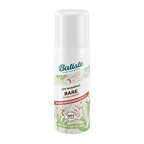 Batiste Dry Shampoo Bare Mini Travel Size 1.06 oz (Pack of 3) - Invisible, Unscented Avelisse
