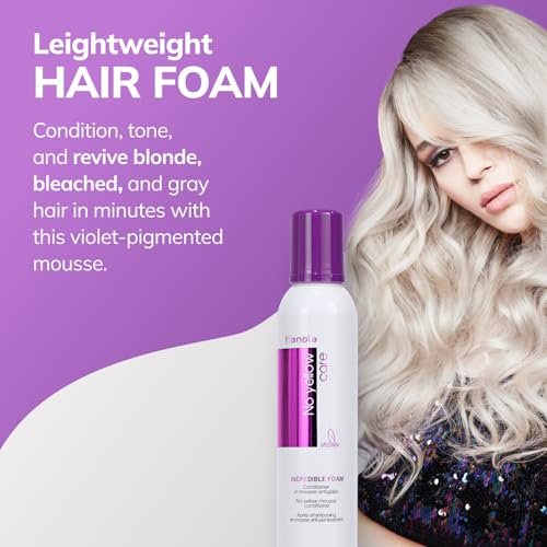 Fanola Yellow Care Hair Conditioner for Women & Men - Hydrating Conditioner for Dry Hair with Argan & Linseed Oil - Repairing, Nourishing, Anti-Frizz Formula for Damaged Strands (2 ct) Avelisse