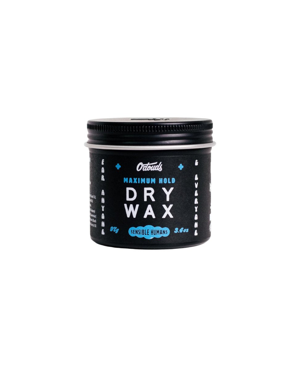 O'Douds Dry Wax - Natural Hair Wax for Men - Strong Hold, Neutral Finish, Bergamot & Green Tea Scent (3.4 oz) Avelisse