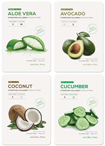 Natural Peau Hydrating Collagen Essence Face Mask - 8 Variety Pack (28g each) - görsel 4