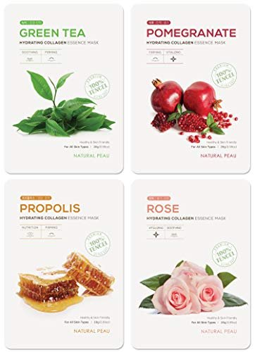 Natural Peau Hydrating Collagen Essence Face Mask - 8 Variety Pack (28g each) - görsel 6