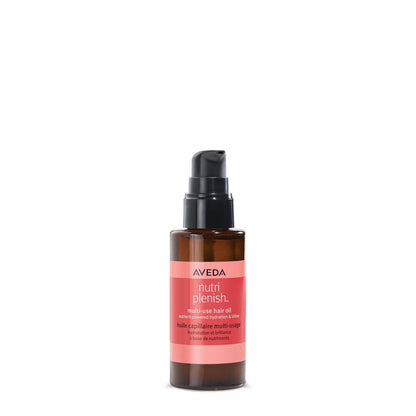 Aveda Nutriplenish Multi-Use Hair Oil – Hydrating Pre-Shampoo Treatment, Styling & Leave-In Oil for Dry Hair (1 fl oz) Avelisse