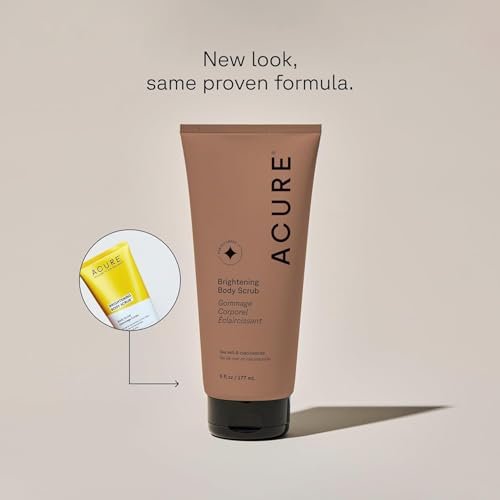 Acure Brightening Body Scrub – Exfoliating Sea Salt Scrub with Clay & Niacinamide for Sensitive Skin, 6 fl oz - görsel 4