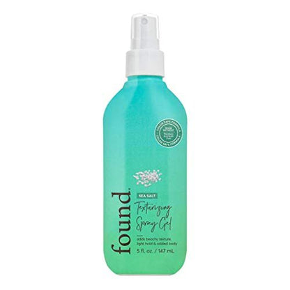 FOUND Haircare Sea Salt Texturizing Spray Gel - 5 oz | Beachy Waves & Light Hold Styling Treatment