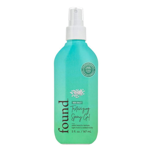 FOUND Haircare Sea Salt Texturizing Spray Gel - 5 oz | Beachy Waves & Light Hold Styling Treatment
