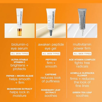 Dermalogica Biolumin-C Eye Serum with Vitamin C - Brightens & Reduces Fine Lines - 0.5 fl oz Avelisse