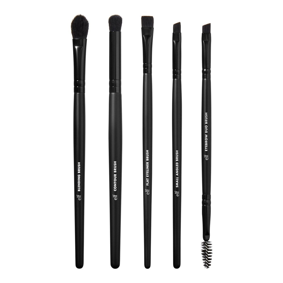e.l.f. Ultimate Eyes 5 Piece Brush Collection - Vegan & Cruelty-Free Makeup Brushes for Eyeliner, Eyeshadow, Brows & More Avelisse