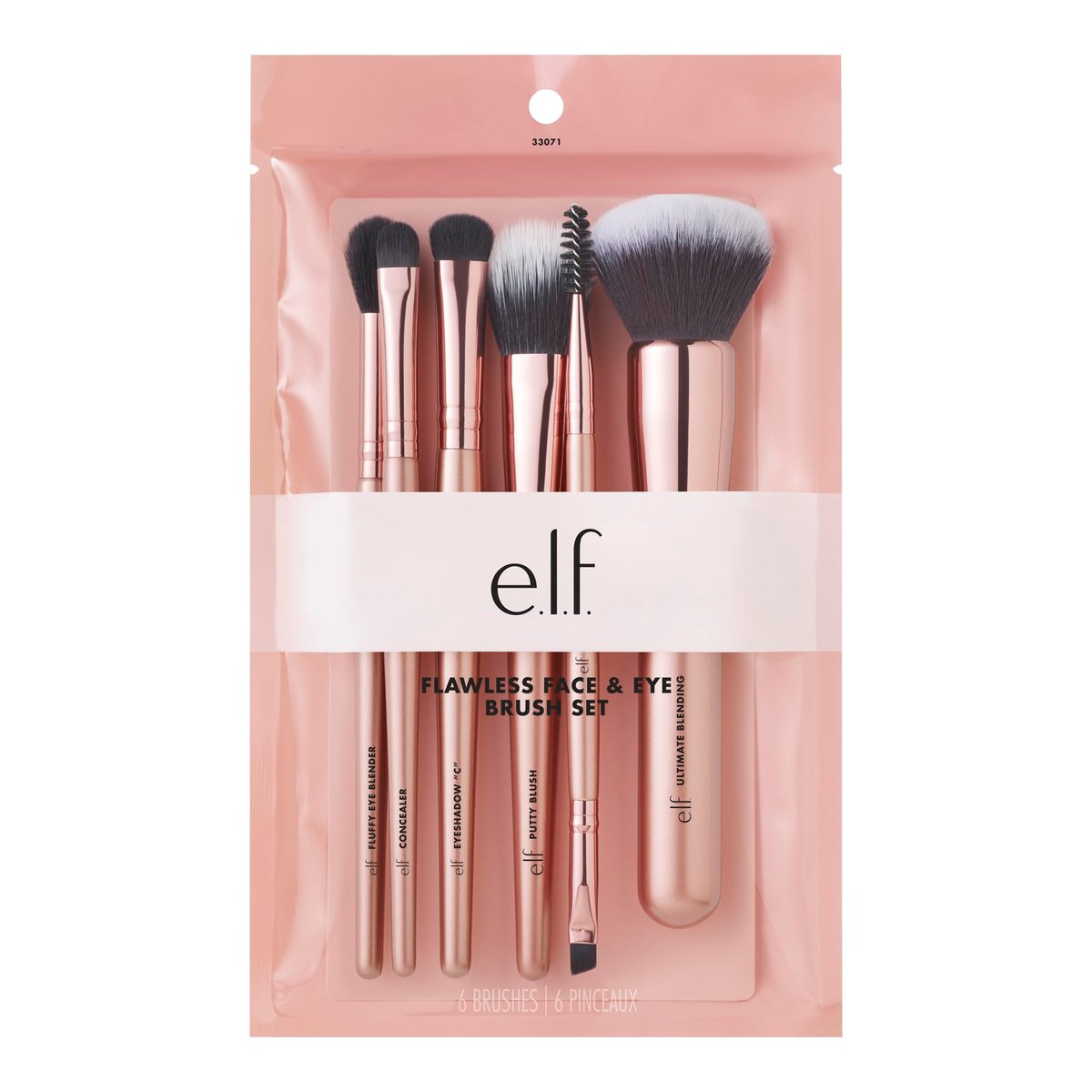e.l.f. Flawless Face Kit - 6-Piece Brush Collection for Face, Eyes & Brows | Vegan & Cruelty-Free - görsel 1