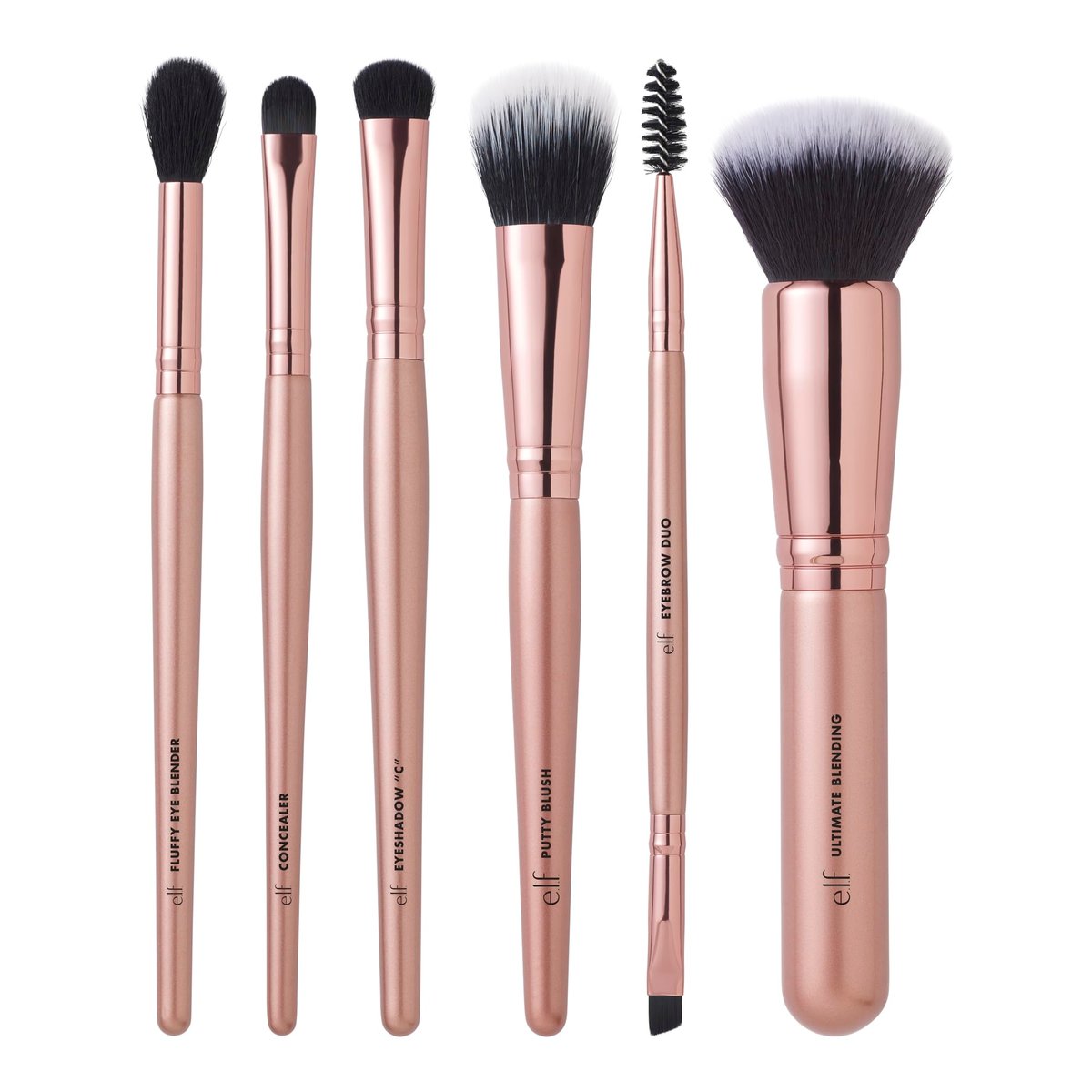 e.l.f. Flawless Face Kit - 6-Piece Brush Collection for Face, Eyes & Brows | Vegan & Cruelty-Free - görsel 7