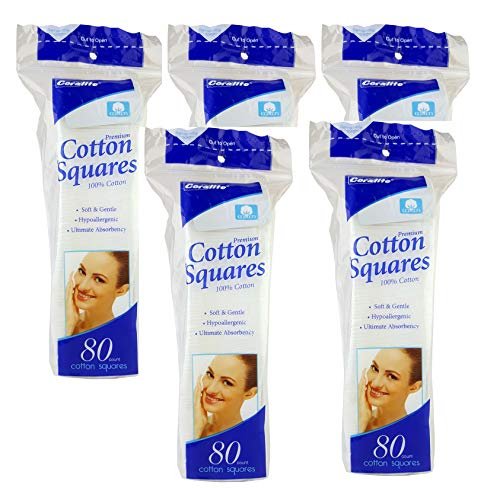 Coralite Premium Cotton Squares 100% Cotton Pads – 400 Count Avelisse