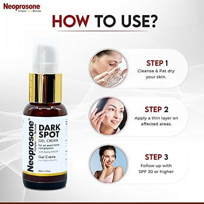 Neoprosone Dark Spot Remover for Face & Body - Brightening Cream for Blemishes, Sun Spots, Brown Spots - 1 Fl Oz Avelisse