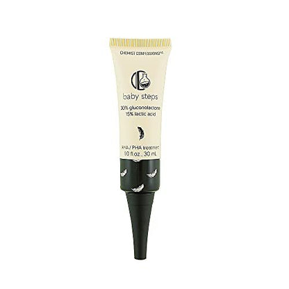 Chemist Confessions AHA/PHA Baby Steps Exfoliation Treatment Face Peel Mask & Booster - Gluconolactone & Lactic Acid Formula for Smoother, Brighter Complexion, Ideal for Dry and Sensitive Skin, 1 Fl Oz
