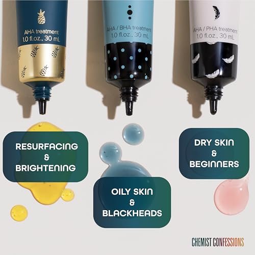 Chemist Confessions AHA/PHA Baby Steps Exfoliation Treatment Face Peel Mask & Booster - Gluconolactone & Lactic Acid Formula for Smoother, Brighter Complexion, Ideal for Dry and Sensitive Skin, 1 Fl Oz - görsel 12