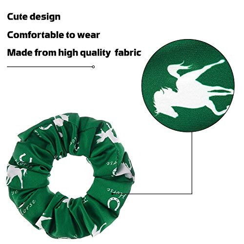 12 Pieces Horse Scrunchies Bulk - Colorful Silk Satin Hair Ties for Women, Cowgirl Equestrian Gifts & Party Favors Avelisse