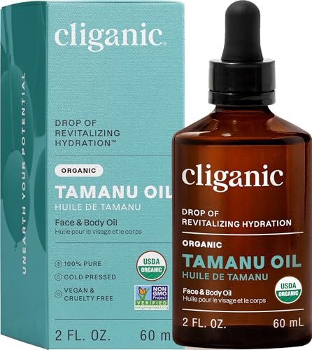 Cliganic USDA Organic Tamanu Oil, 100% Pure - Natural Cold Pressed Unrefined Hexane-Free for Face, Hair & Skin - görsel 2