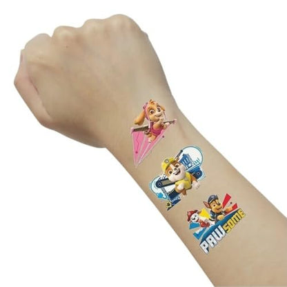 Paw Patrol Tattoos (Pack of 24) – Vibrant & Fun Temporary Tattoos, Perfect for Kids Birthday & Theme Parties