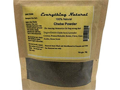 Authentic Traditional Organic Chebe Powder from Chad - 50g (1.76 oz) for Natural Hair Care