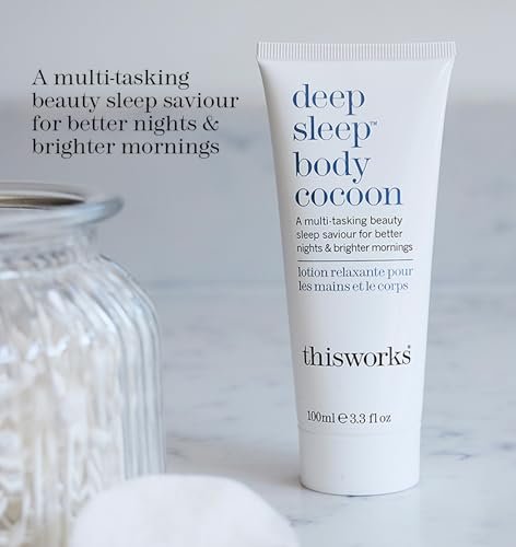 THISWORKS Deep Sleep Body Cocoon – Hydrating Body Lotion with Lavender, Chamomile & Vetivert – Soothing Nighttime Moisturizer for Dry Skin, Promotes Relaxation & Better Sleep – 100ml Avelisse