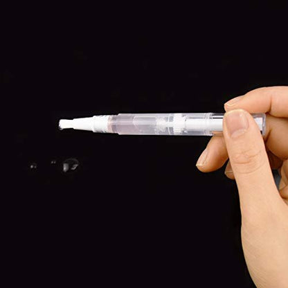 Awpeye 30-Pack 3ml Transparent Twist Pens - Empty Nail Oil Pen Brush Cosmetic Lip Gloss Container Applicators Avelisse