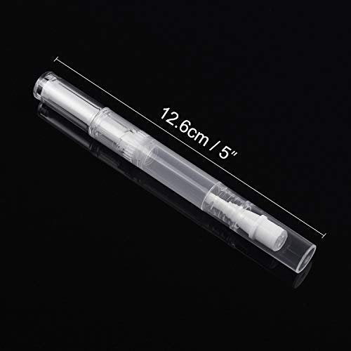 Awpeye 30-Pack 3ml Transparent Twist Pens - Empty Nail Oil Pen Brush Cosmetic Lip Gloss Container Applicators Avelisse