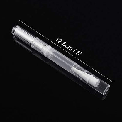 Awpeye 30-Pack 3ml Transparent Twist Pens - Empty Nail Oil Pen Brush Cosmetic Lip Gloss Container Applicators Avelisse