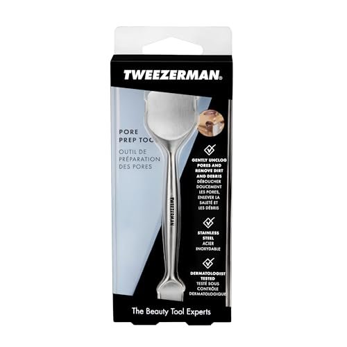 Tweezerman Pore Prep Tool – Stainless Steel Blackhead & Blemish Remover Avelisse
