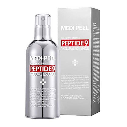 Medi-Peel Peptide 9 Volume All-in-One Essence – Anti-Wrinkle, Collagen & Brightening Korean Skincare (3.38 fl oz / 100ml)