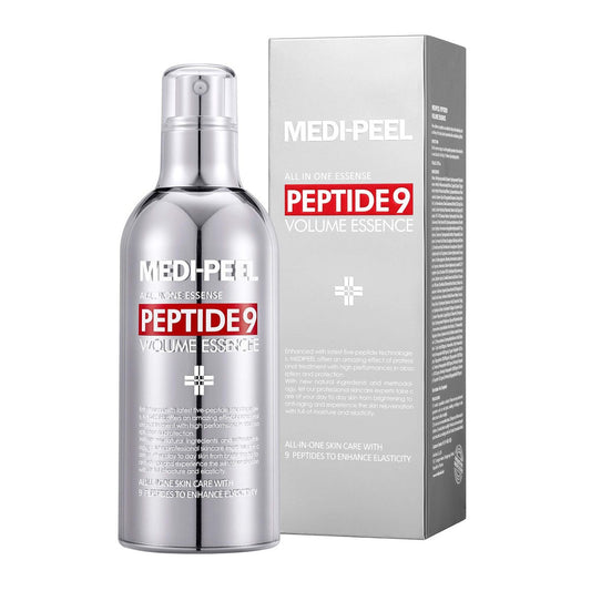 Medi-Peel Peptide 9 Volume All-in-One Essence – Anti-Wrinkle, Collagen & Brightening Korean Skincare (3.38 fl oz / 100ml)