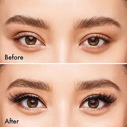 iENVY Remy False Eyelashes 3D Collection - Invisible Band, 100% Human Hair Lashes (3 Pack) Avelisse